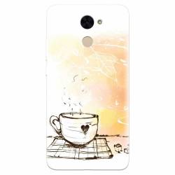 Husa silicon pentru Huawei Enjoy 7 Plus Coffe Love 