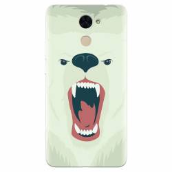 Husa silicon pentru Huawei Enjoy 7 Plus Fierce Polar Bear Winter 