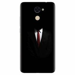 Husa silicon pentru Huawei Enjoy 7 Plus Mystery Man In Suit 
