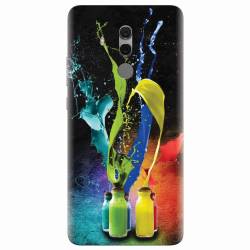 Husa silicon pentru Huawei Mate 10 Pro Abstract Color Bottles Splash 