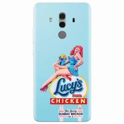 Husa silicon pentru Huawei Mate 10 Pro American Vintage Restaurant Sign 