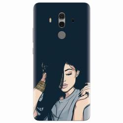 Husa silicon pentru Huawei Mate 10 Pro Simple Girl 