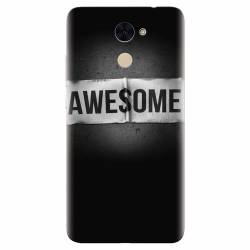 Husa silicon pentru Huawei Nova Lite Plus Awesome Label Dark 