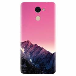 Husa silicon pentru Huawei Nova Lite Plus Mountain Peak Pink Gradient Effect 