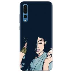 Husa silicon pentru Huawei P20 Pro Simple Girl 
