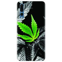 Husa silicon pentru Huawei P20 Pro Trippy Pot Leaf Green 