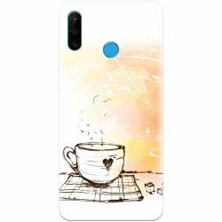 Husa silicon pentru Huawei P30 Lite Coffe Love 