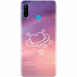 Husa silicon pentru Huawei P30 Lite Galaxy Heart 