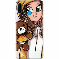 Husa silicon pentru Huawei P30 Lite Girl With Little Bear 