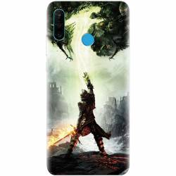 Husa silicon pentru Huawei P30 Lite Green Dragon 