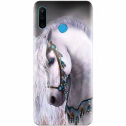 Husa silicon pentru Huawei P30 Lite White Horse 