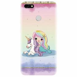 Husa silicon pentru Huawei P9 Lite Mermaid Unicorn Play 