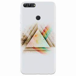 Husa silicon pentru Huawei P Smart Abstract Grunge Light Triangle 