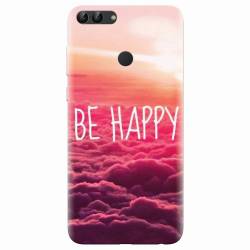 Husa silicon pentru Huawei P Smart Be Happy Puffy Clouds 