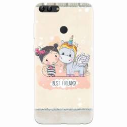 Husa silicon pentru Huawei P Smart Best Friends 