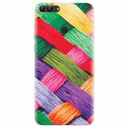Husa silicon pentru Huawei P Smart Colorful Woolen Art 