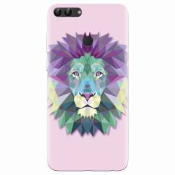 Husa silicon pentru Huawei P Smart Polygon Lion 