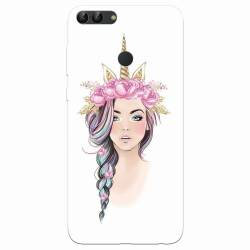 Husa silicon pentru Huawei P Smart Unicorn Girl 