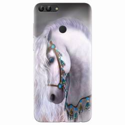 Husa silicon pentru Huawei P Smart White Horse 
