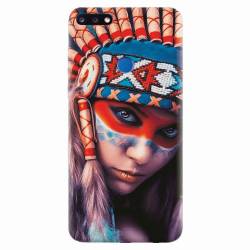 Husa silicon pentru Huawei Y7 Prime 2018 Attractive Girl Model 