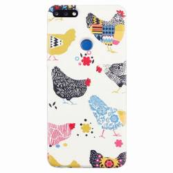 Husa silicon pentru Huawei Y7 Prime 2018 Chickens 