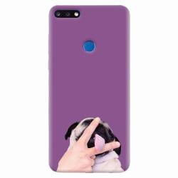 Husa silicon pentru Huawei Y7 Prime 2018 Cute Dog 2 