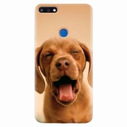 Husa silicon pentru Huawei Y7 Prime 2018 Cute Yawning Puppy 