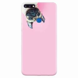 Husa silicon pentru Huawei Y7 Prime 2018 Dog And Pink 