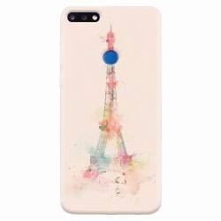 Husa silicon pentru Huawei Y7 Prime 2018 Eiffel Tower 001 