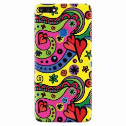 Husa silicon pentru Huawei Y7 Prime 2018 Heart Color 