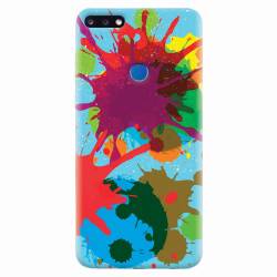 Husa silicon pentru Huawei Y7 Prime 2018 Holi Splash 