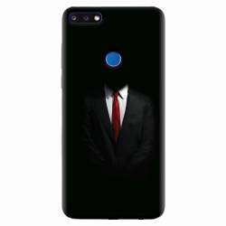 Husa silicon pentru Huawei Y7 Prime 2018 Mystery Man In Suit 