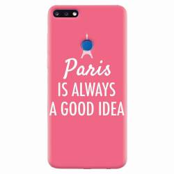 Husa silicon pentru Huawei Y7 Prime 2018 Paris Is Always A Good Idea 