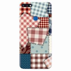 Husa silicon pentru Huawei Y7 Prime 2018 Patchwork Vector 