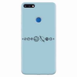 Husa silicon pentru Huawei Y7 Prime 2018 Planets 