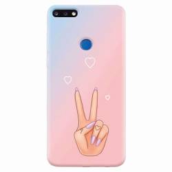 Husa silicon pentru Huawei Y7 Prime 2018 Victory Love 
