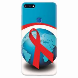 Husa silicon pentru Huawei Y7 Prime 2018 World Aids Day 