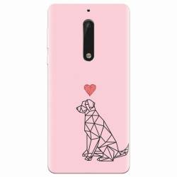 Husa silicon pentru Nokia 5 Love Dog 