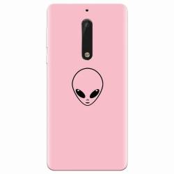 Husa silicon pentru Nokia 5 Pink Alien 