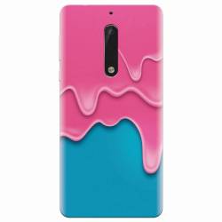 Husa silicon pentru Nokia 5 Pink Liquid Dripping