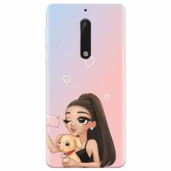 Husa silicon pentru Nokia 5 Selfie With Sweet Dog 