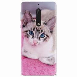 Husa silicon pentru Nokia 5 Siamese Kitty 