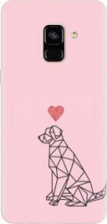 Husa silicon pentru Samsung Galaxy A8 Plus Love Dog 