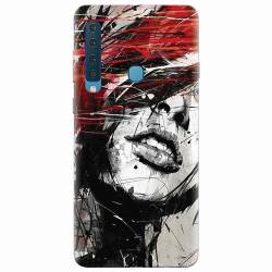 Husa silicon pentru Samsung Galaxy A9 2018 Byroglyphics Woman Drawing 