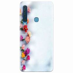 Husa silicon pentru Samsung Galaxy A9 2018 Flowers 