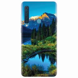 Husa silicon pentru Samsung Galaxy A9 2018 HDR Mountains Lake 