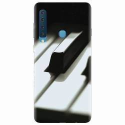 Husa silicon pentru Samsung Galaxy A9 2018 Piano Key Close Up Macro 