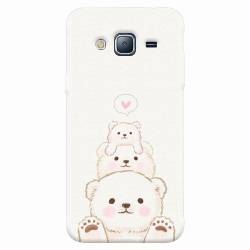 Husa silicon pentru Samsung Galaxy J3 2016 Family Bear 