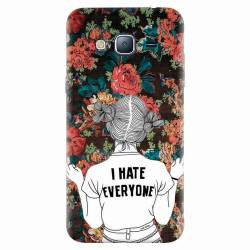 Husa silicon pentru Samsung Galaxy J3 2016 I Hate Everyone 