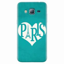 Husa silicon pentru Samsung Galaxy J3 2016 I Love Paris 